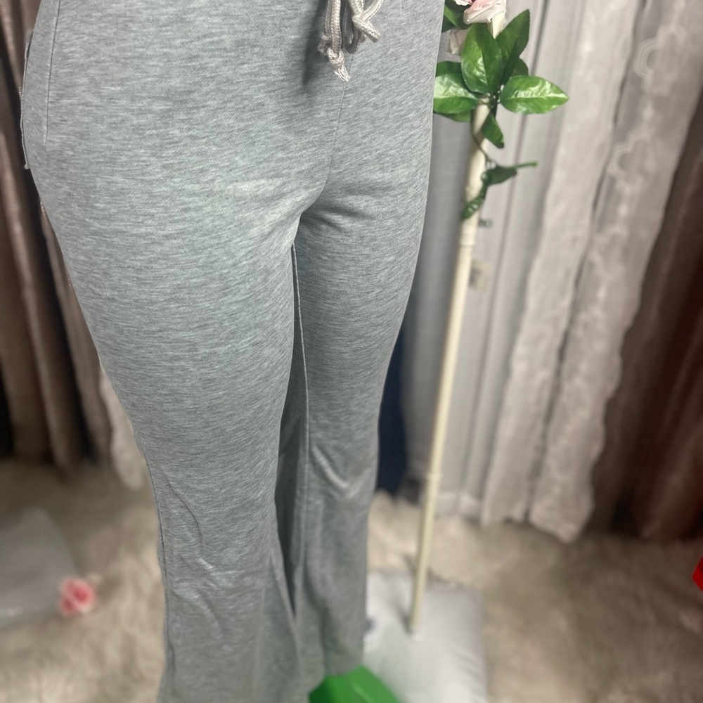 Kids Gray Flared Bottoms
